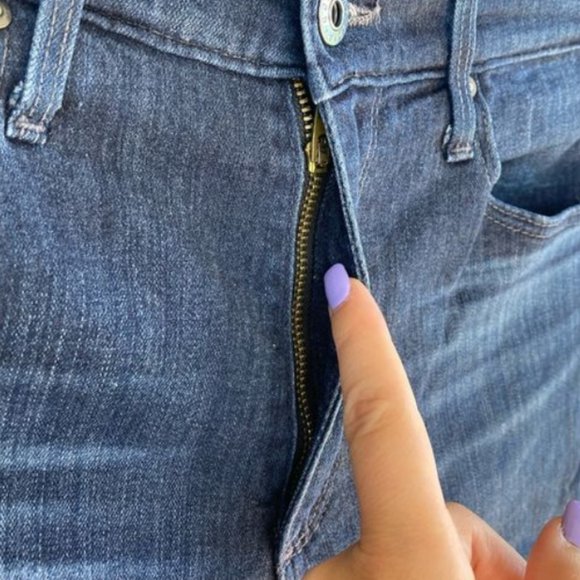 Adriano Goldschmeid The Farrah High-Rise Stretch Skinny Jeans Dark Wash - Picture 4 of 5